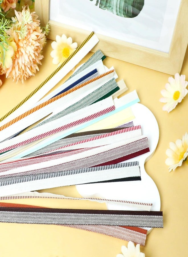 Gallipower 48 Pcs Book Binding Headbands Endbands,Cotton Book Headband Binding Kit,Book Decor Ribbon for Bookbinding Ri-bbon(11.8 Inches Long,0.5 Inches Wide,24 Colors) - Image 5